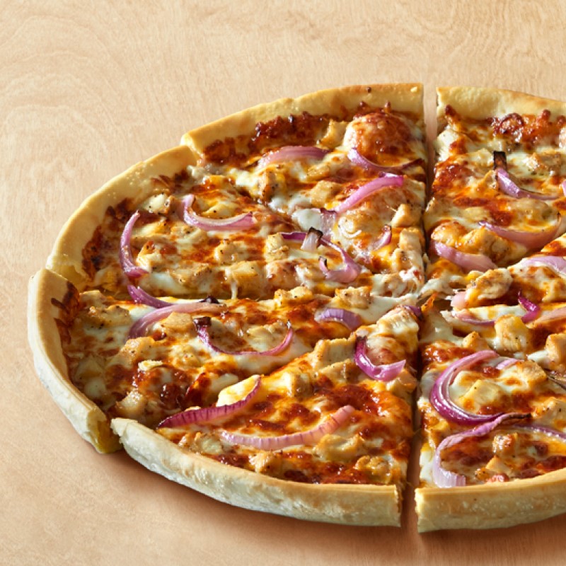 Order BBQ Chicken (180-380 Cal./slice) food online from Pizza Inn Buffet store, Big Spring on bringmethat.com