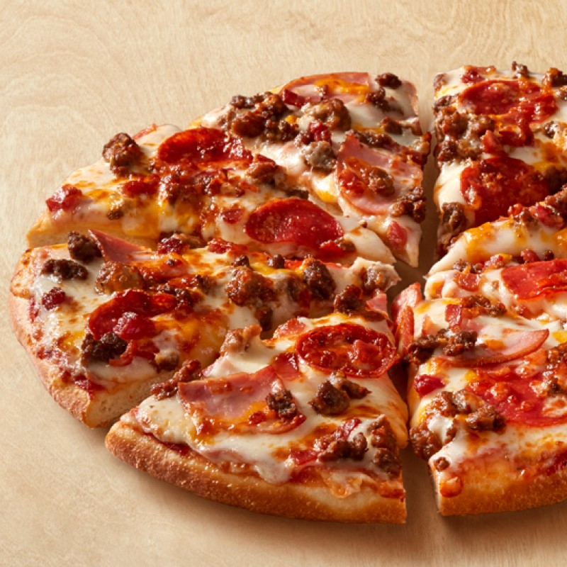Order Meaty Max (180-500 Cal./slice) food online from Pizza Inn Buffet store, Big Spring on bringmethat.com